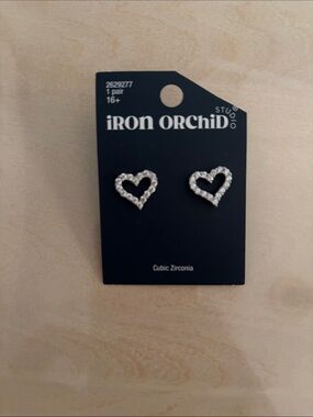 Clear Back Stud Earring Backs on Black Display Card